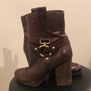 Mahogany Guess High Heel Boots